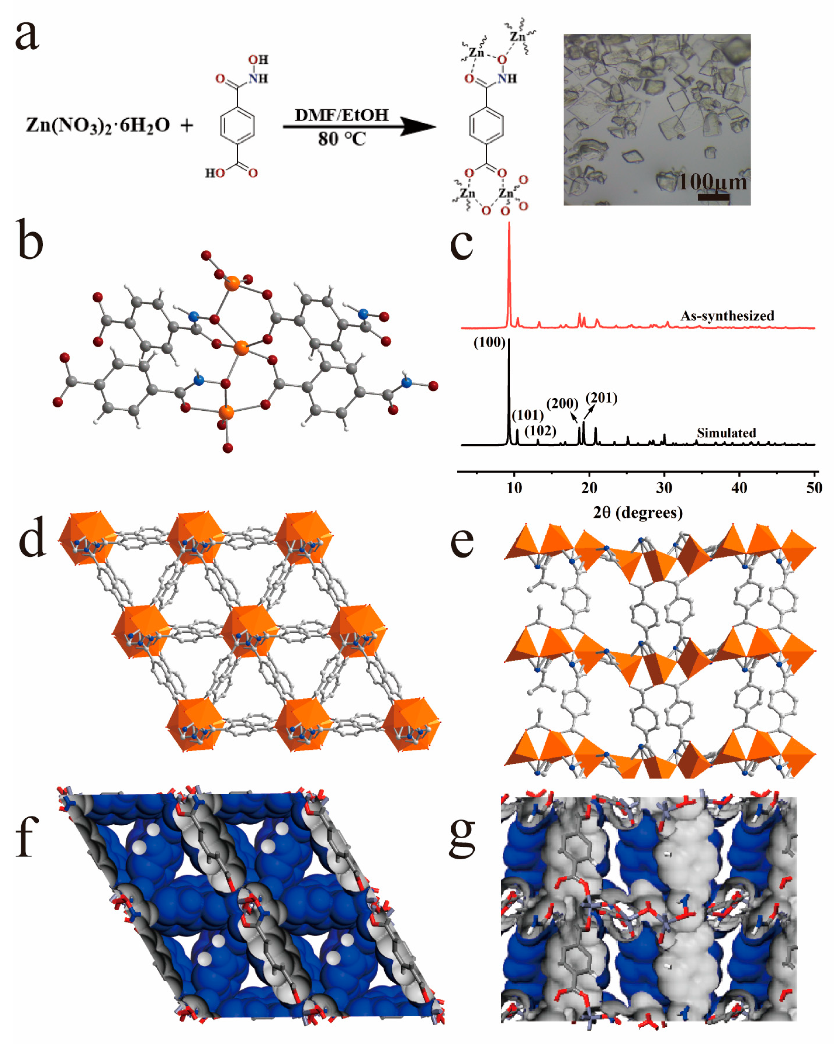 A Robust Zn-Hydroxamate Metal–Organic Framework Constructed A Robust Zn-Hydroxamate Metal–Organic Framework Constructed