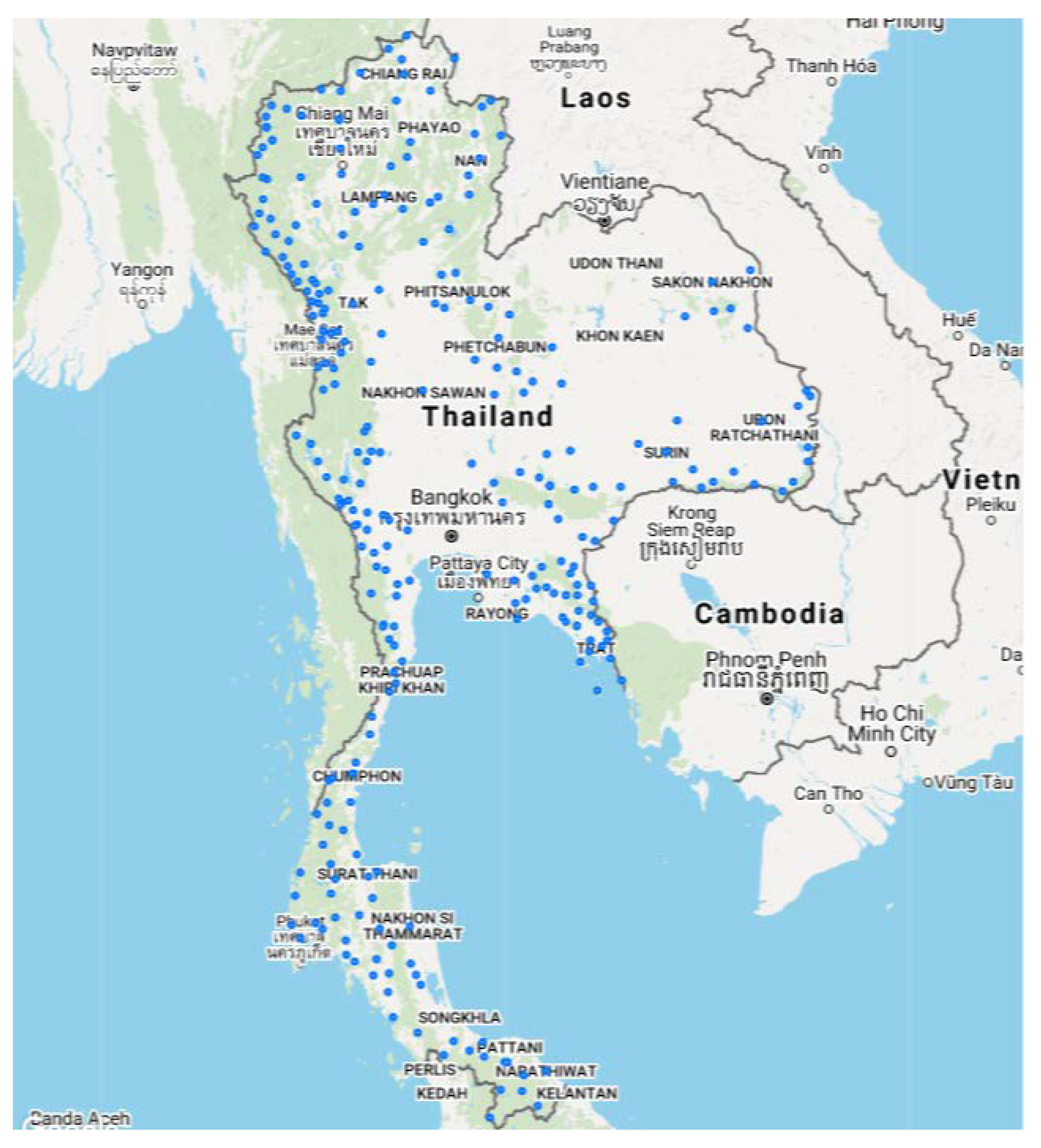 fit for travel malaria map thailand