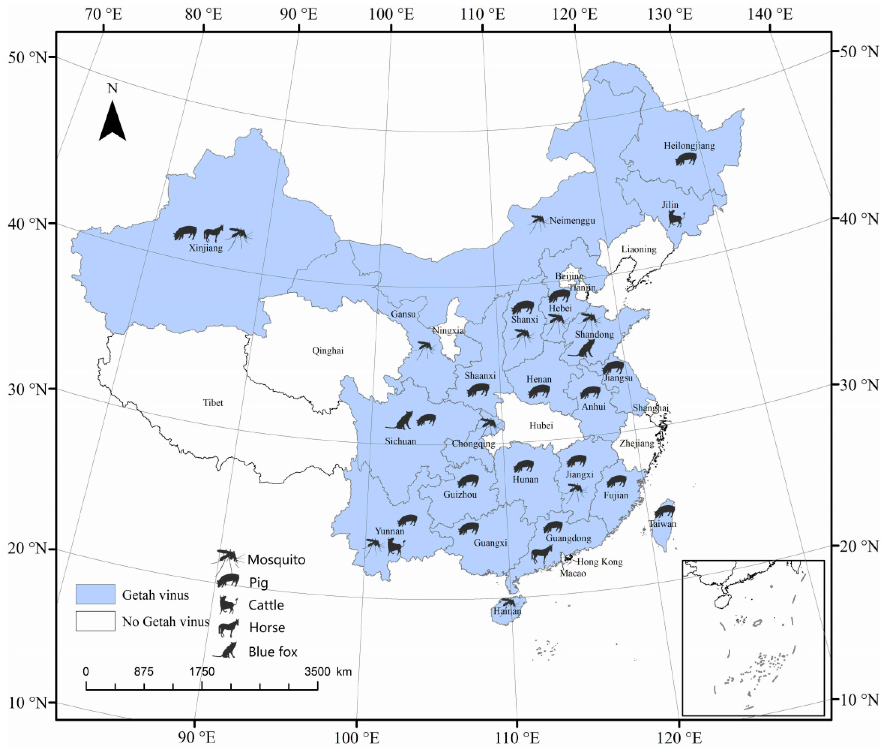 Isolation and Characterization of a Porcine Getah Virus