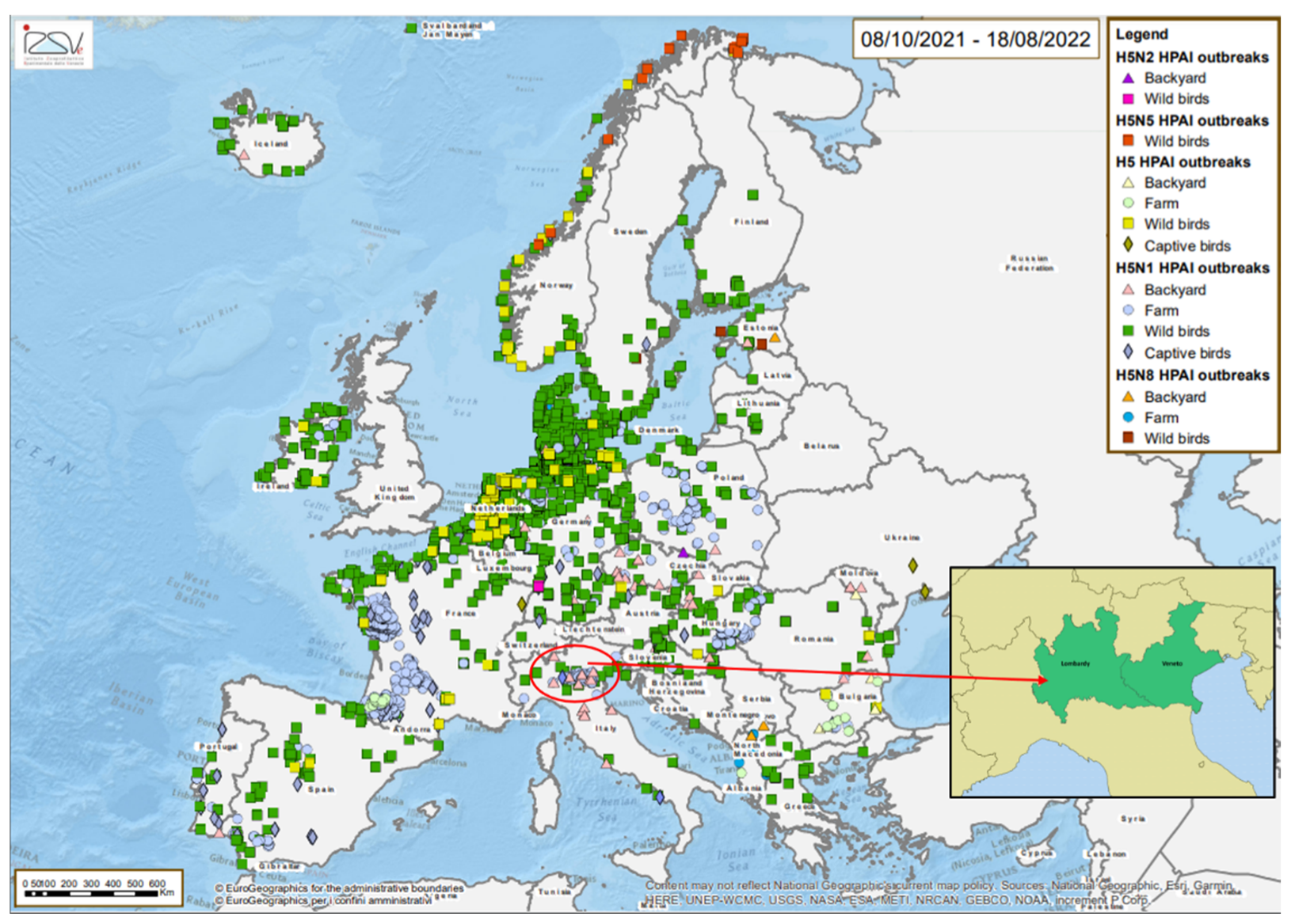 Avian Influenza Europe Map