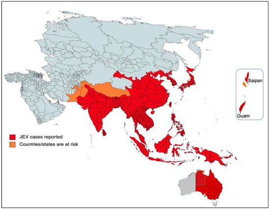 Japanese Encephalitis Risk of - Viruses 16 00054 G001 550 