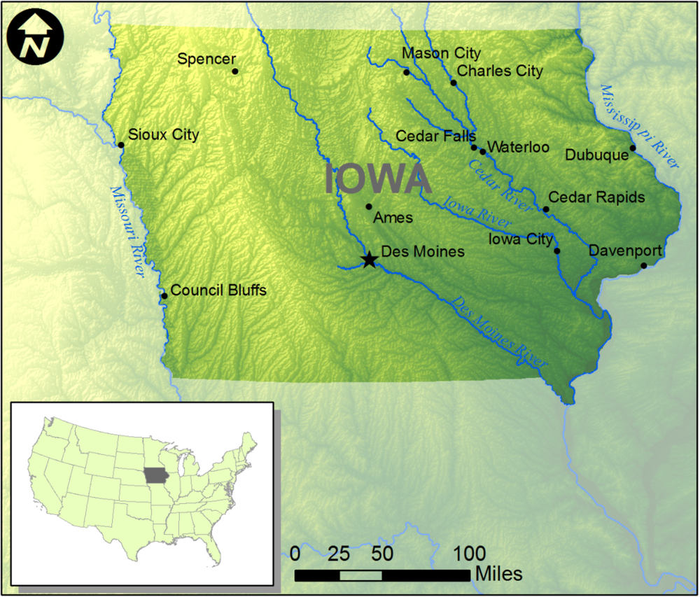 Water Free FullText Inundation Mapping Initiatives of the Iowa