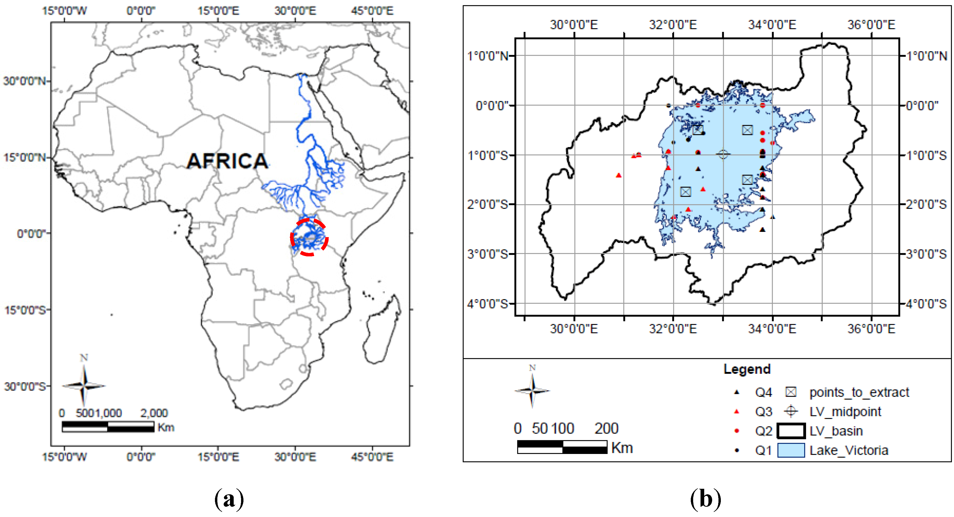 East Africa Map Lake Victoria