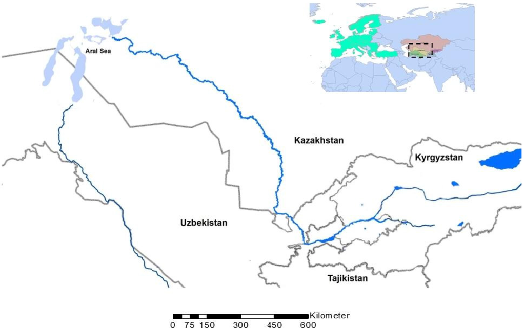 Syr Darya River Map Water | Free Full-Text | Water Security In The Syr Darya Basin
