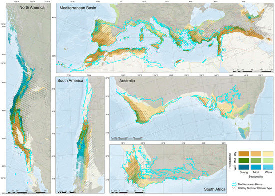 Water Free Full Text Characterizing Precipitation Variability And Trends In The World S Mediterranean Climate Areas Html