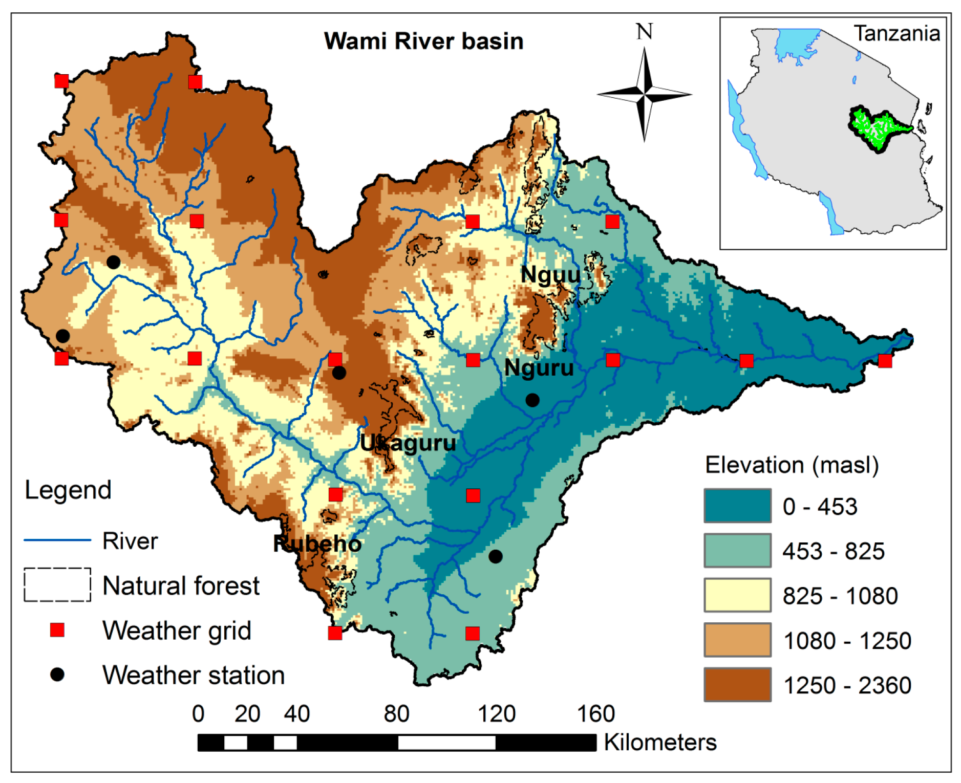 A Map That Provides Information About Rainfall Water | Free Full-Text | Evaluation Of Spatio-Temporal Patterns Of Remotely  Sensed Evapotranspiration To Infer Information About Hydrological Behaviour  In A Data-Scarce Region | Html