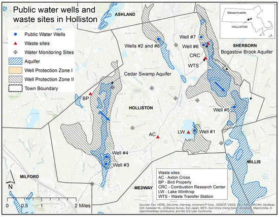 Holliston Ma Zoning Map Water | Free Full-Text | Integrated Assessment Of Shallow-Aquifer  Vulnerability To Multiple Contaminants And Drinking-Water Exposure Pathways  In Holliston, Massachusetts | Html