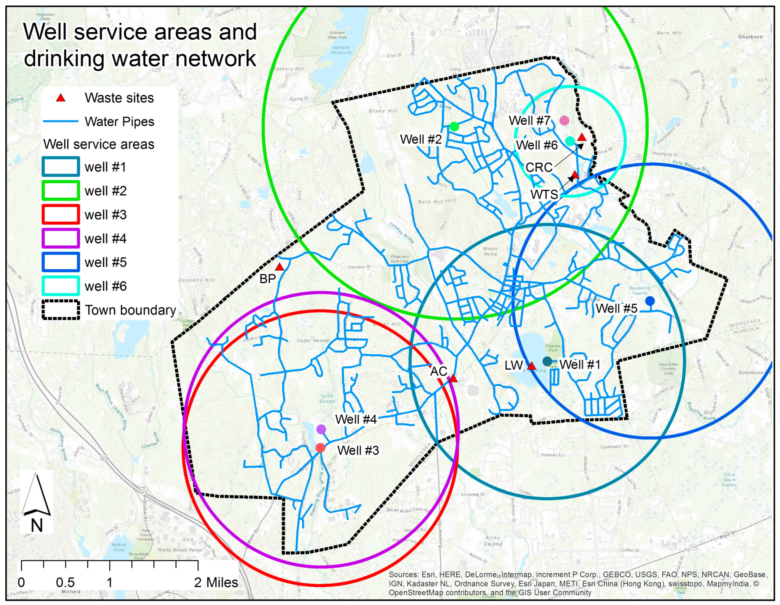 Holliston Ma Zoning Map Water | Free Full-Text | Integrated Assessment Of Shallow-Aquifer  Vulnerability To Multiple Contaminants And Drinking-Water Exposure Pathways  In Holliston, Massachusetts | Html