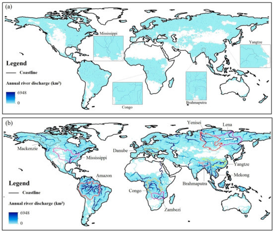 An Efficient Method for Mapping High-Resolution Global River Discharge ...