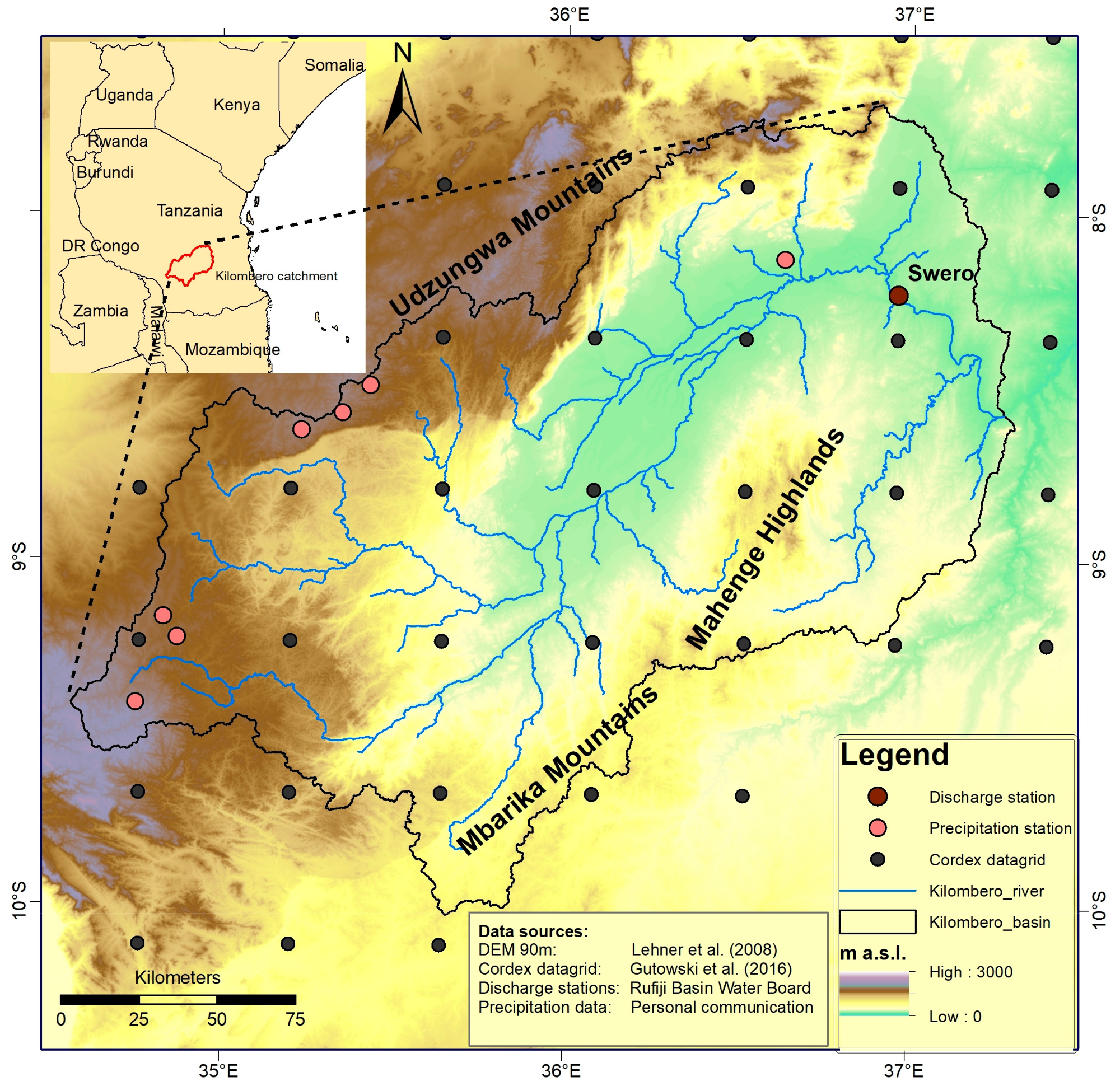 Methodology for assessing hydrological characteristics in data scarce  areas; general report