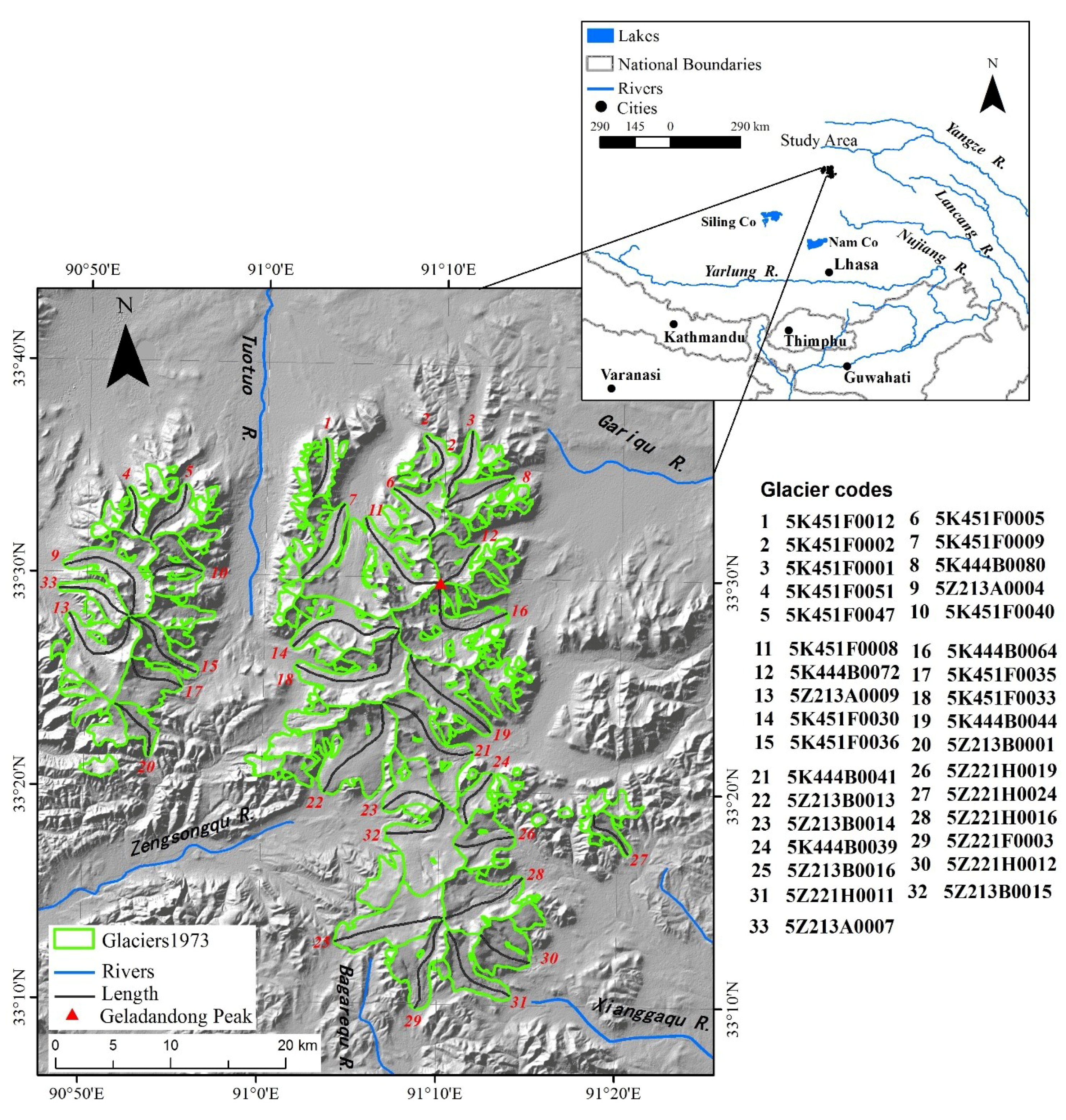 Water | Free Full-Text | Three-Dimensional Glacier Changes in ...