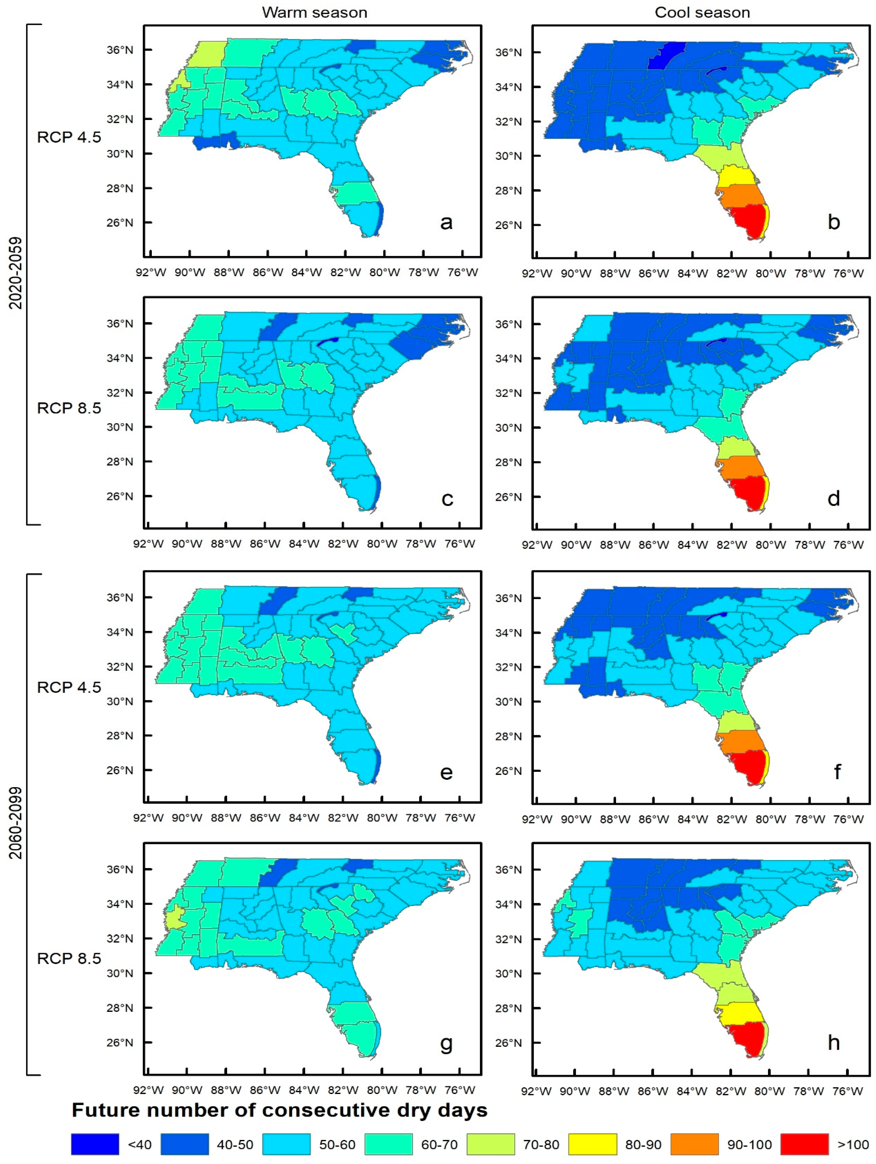 Water Free Full Text The Future Of Drought In The Southeastern U S Projections From Downscaled Cmip5 Models Html
