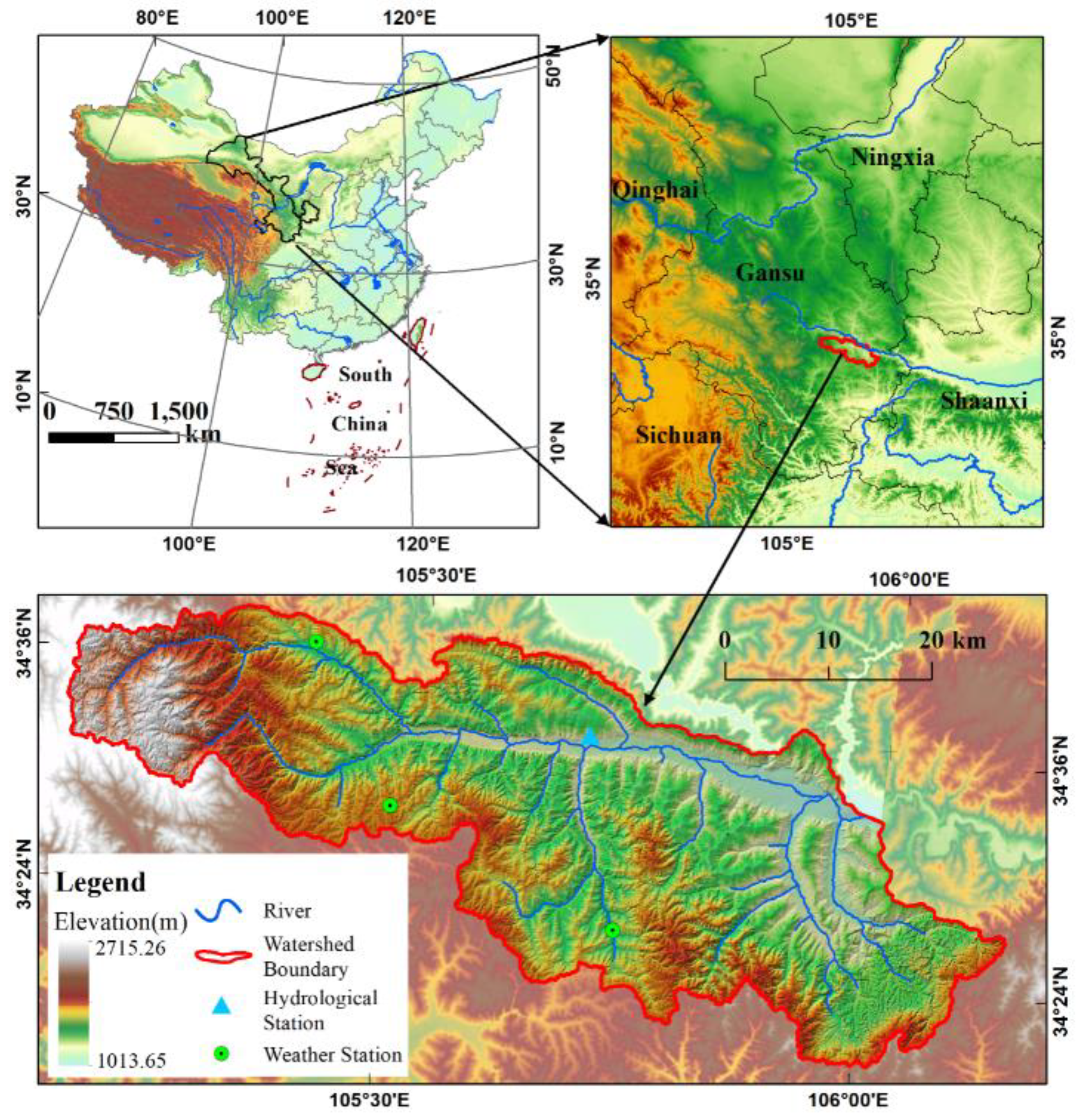 Spatial Variabilities of Runoff Erosion and Different
