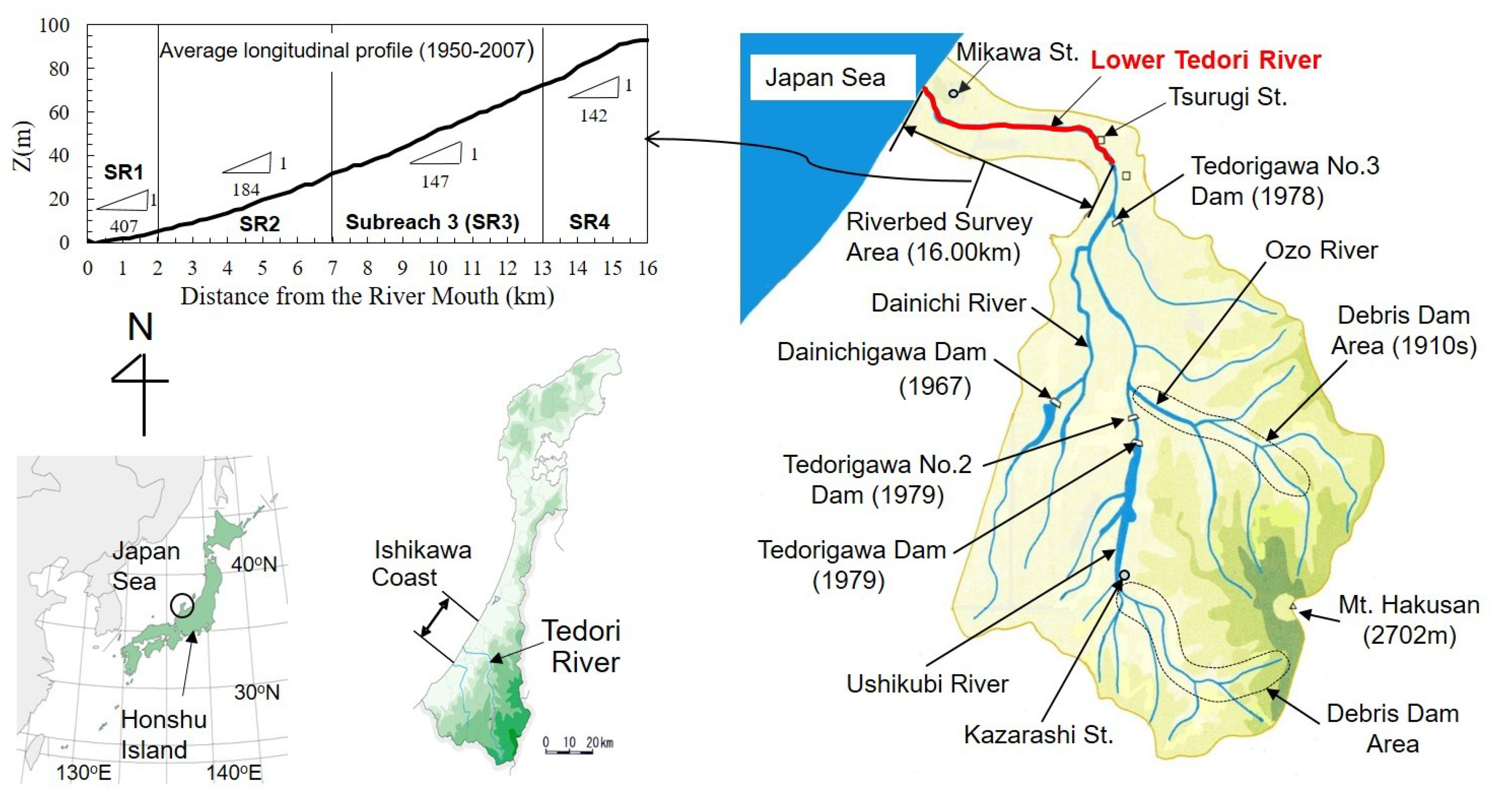 Japan Map With Rivers