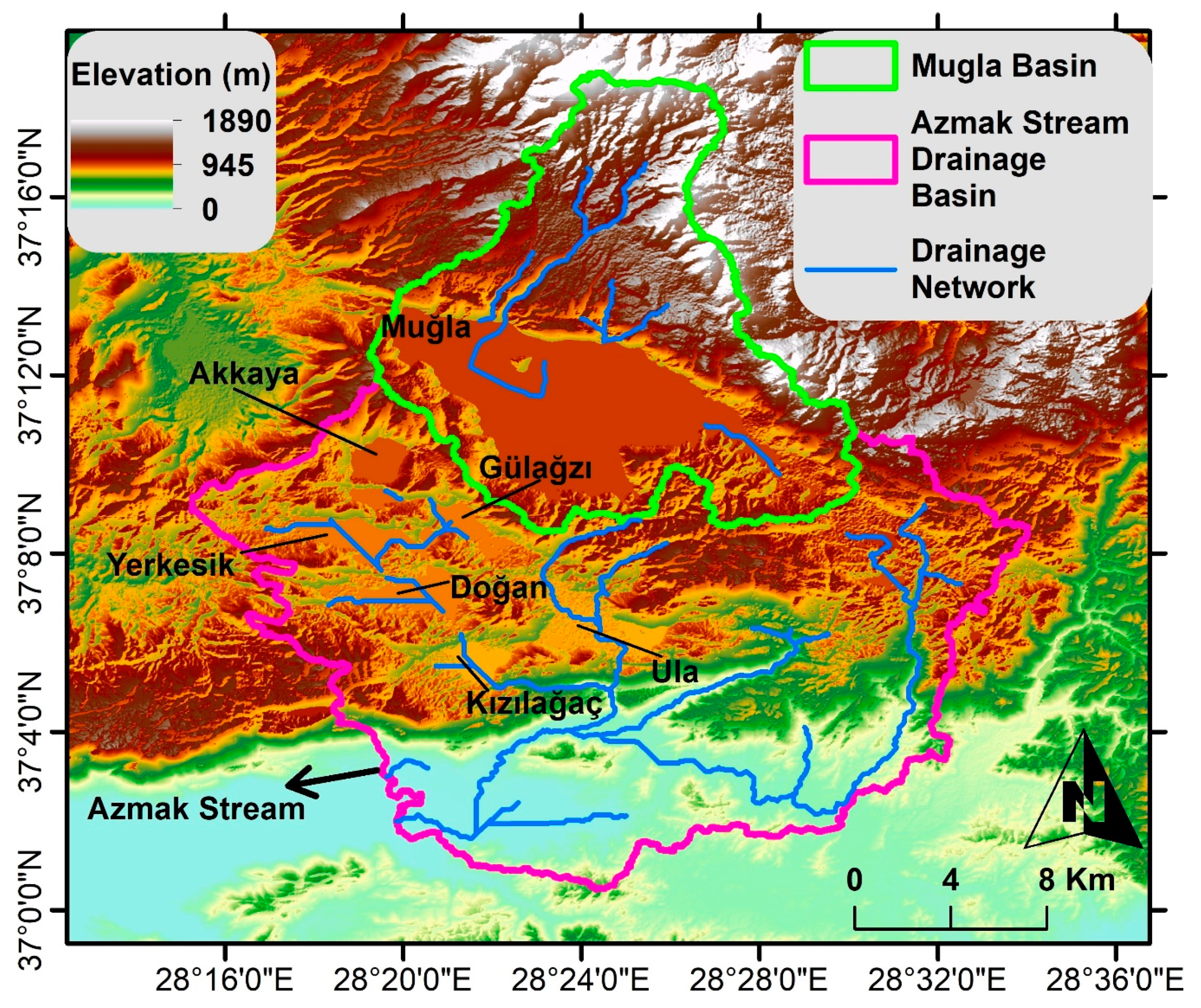 Water Free Full Text Hydrodynamic Characterization Of Mugla Karst Aquifer Using Correlation And Spectral Analyses On The Rainfall And Springs Water Level Time Series Html