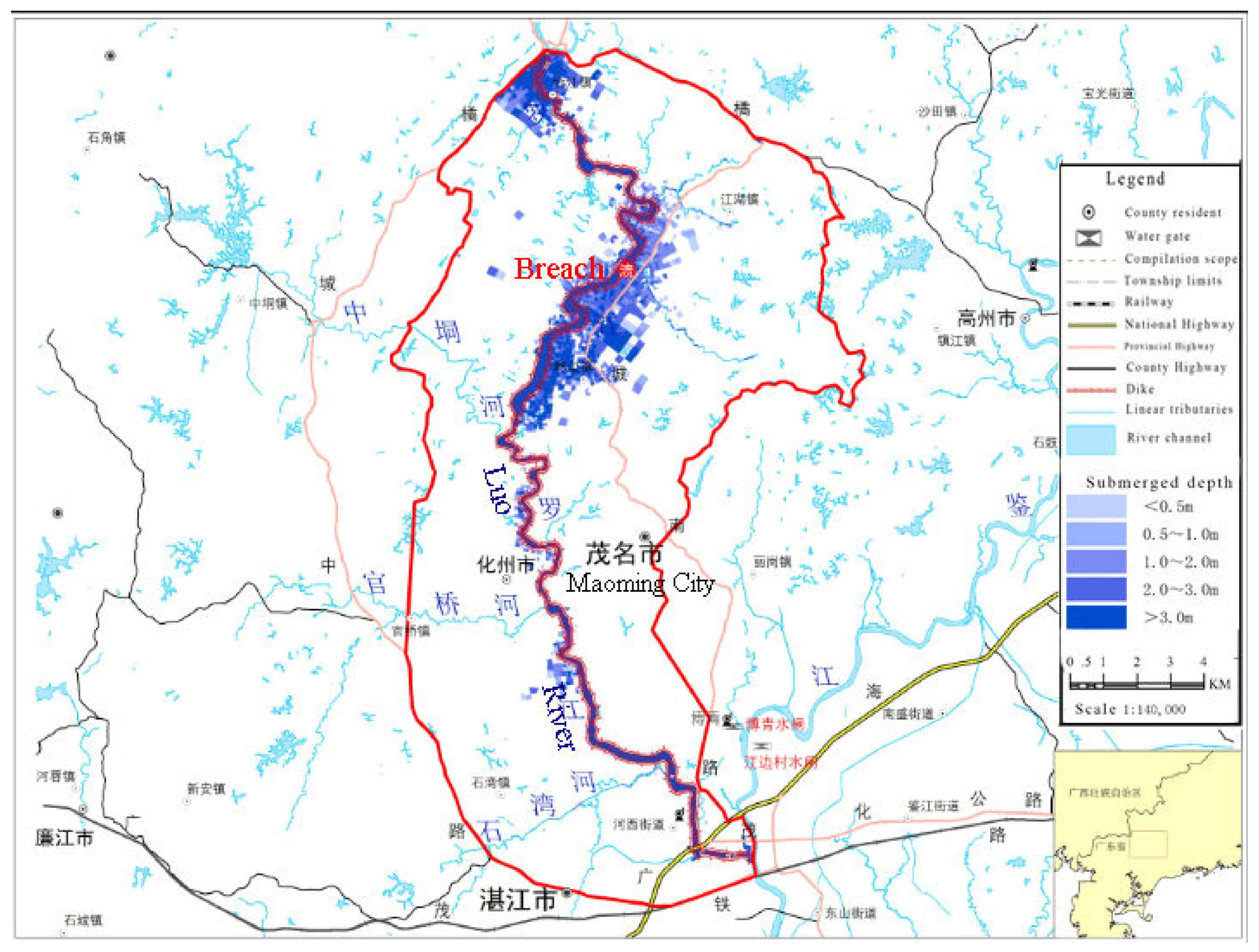 Water Free Full Text Assessment Of Flood Inundation By Coupled 1d 2d Hydrodynamic Modeling A Case Study In Mountainous Watersheds Along The Coast Of Southeast China Html