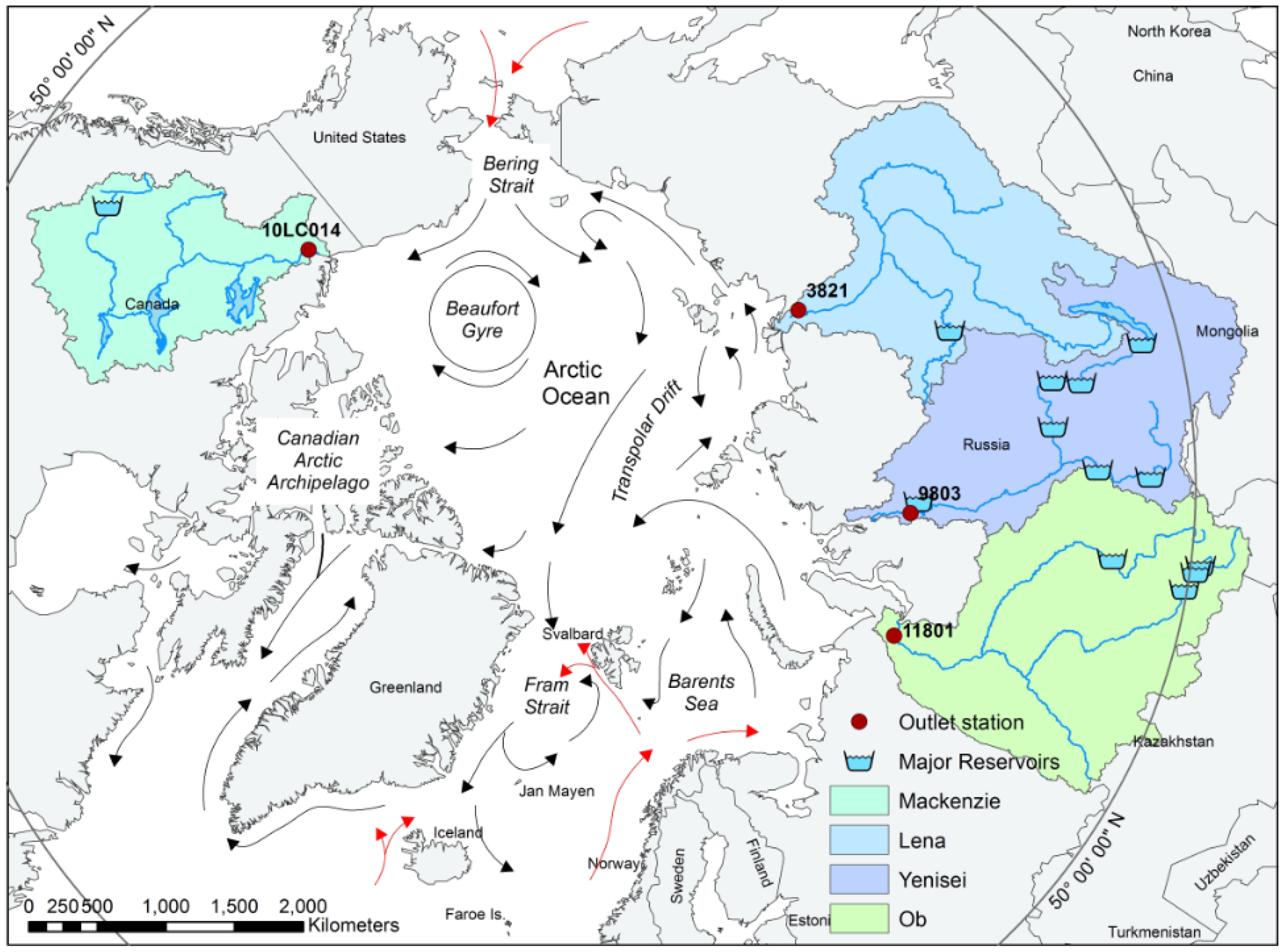 Lena River On World Map Water 12 01189 G001