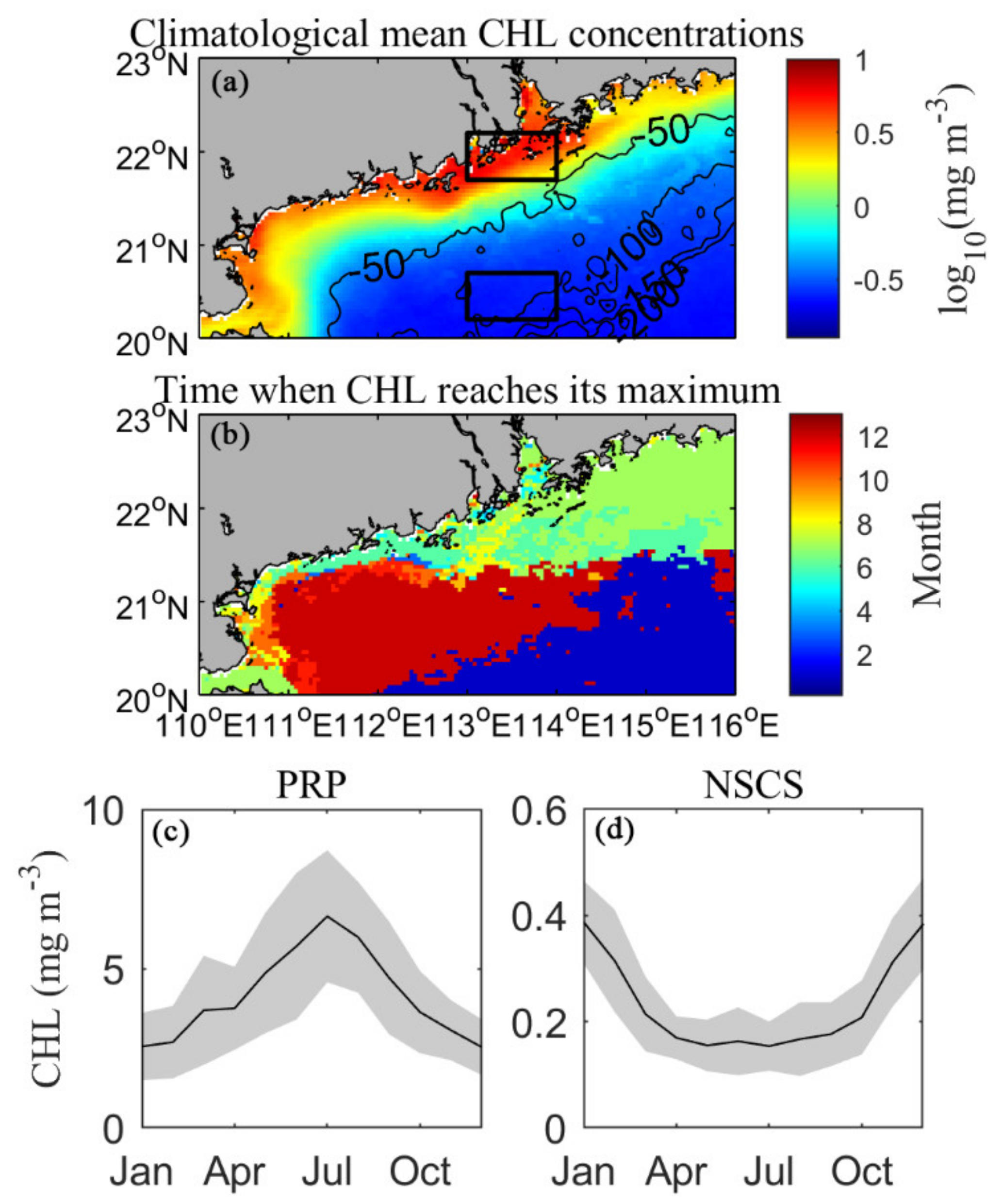 Water Free Full Text Quantile Analysis Of Long Term Trends Of Near Surface Chlorophyll A In The Pearl River Plume