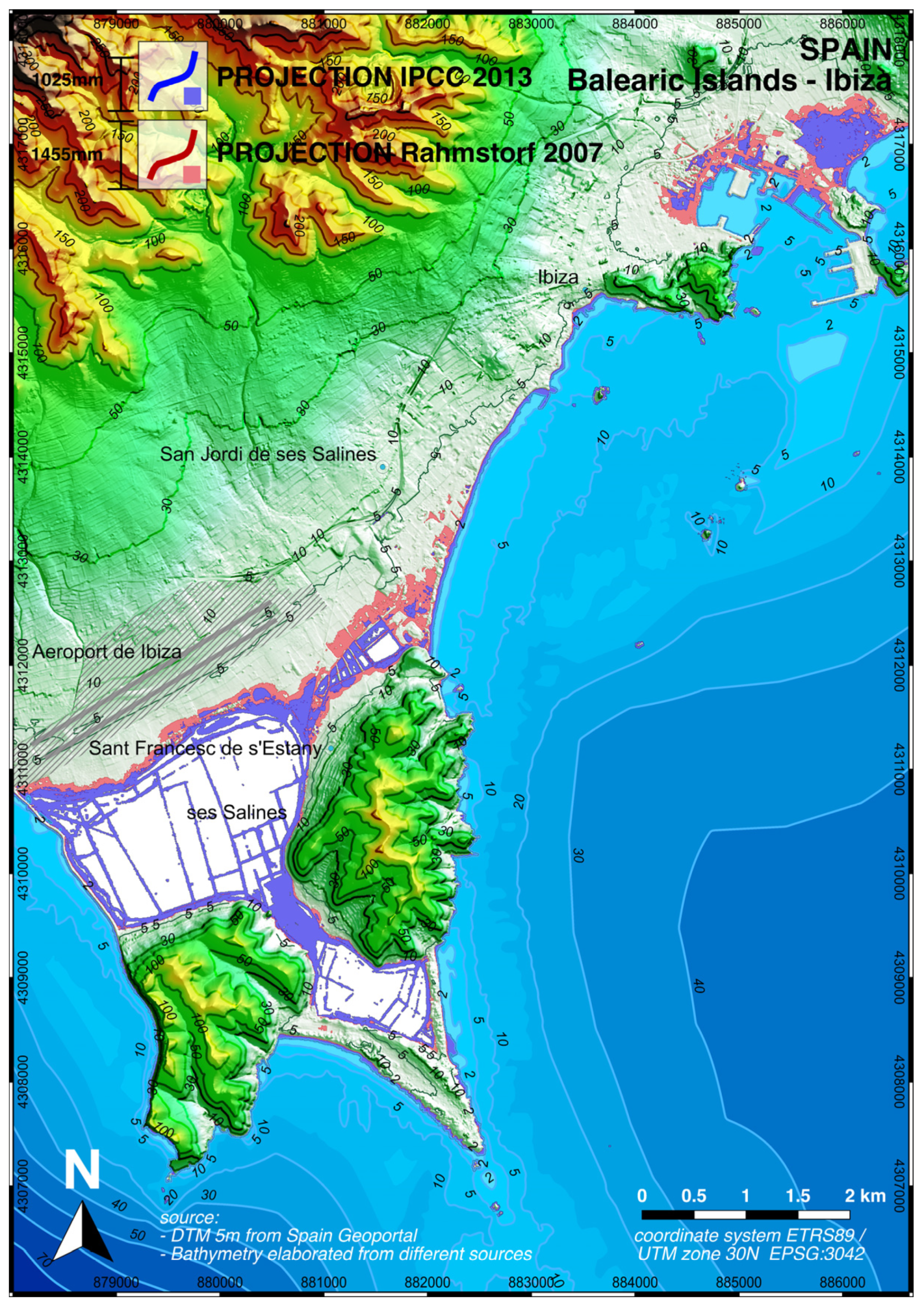 Water Free Full Text Relative Sea Level Rise And Potential Submersion Risk For 2100 On 16 Coastal Plains Of The Mediterranean Sea Html