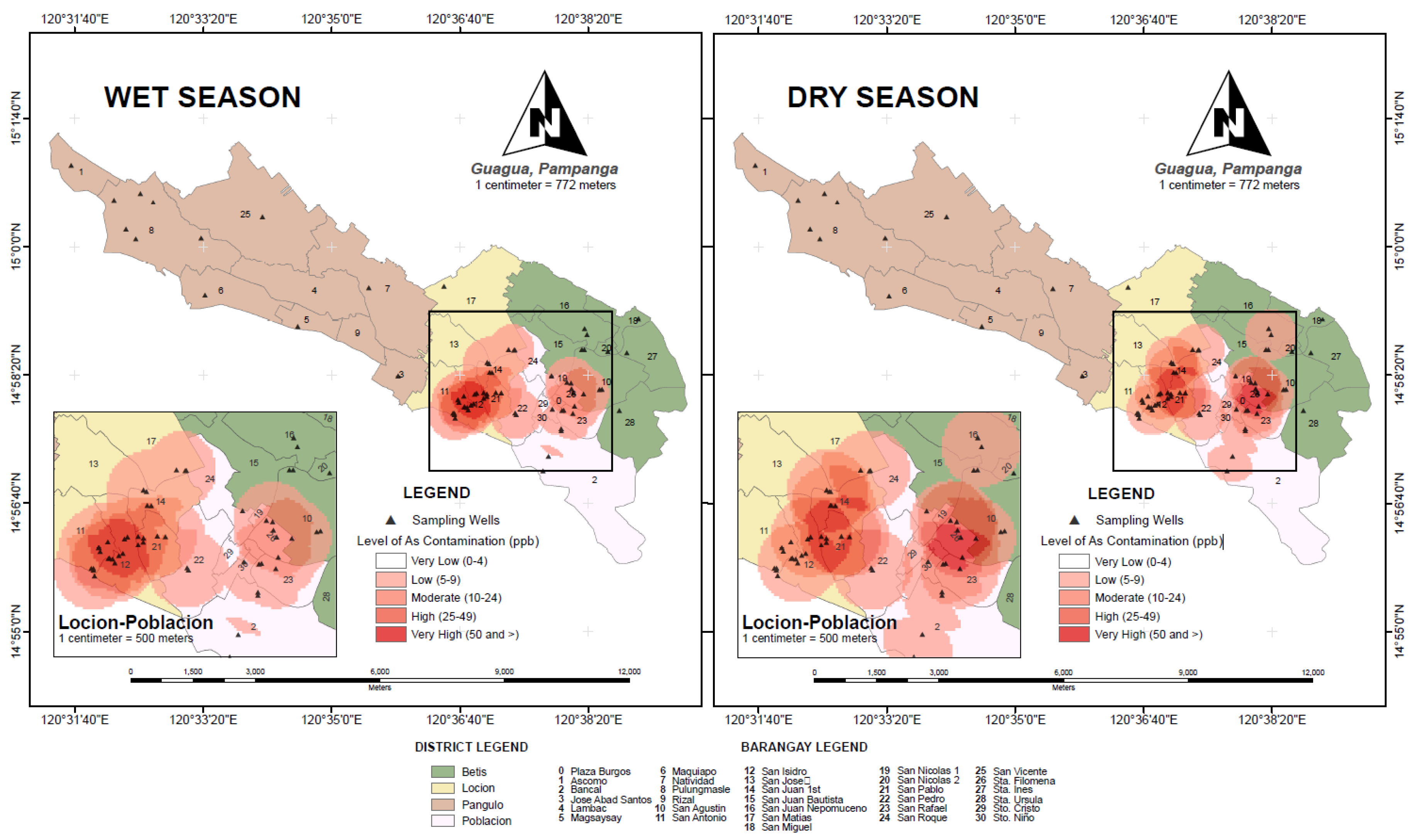 Water Free FullText Spatiotemporal Variation of Groundwater Arsenic in Pampanga, Philippines