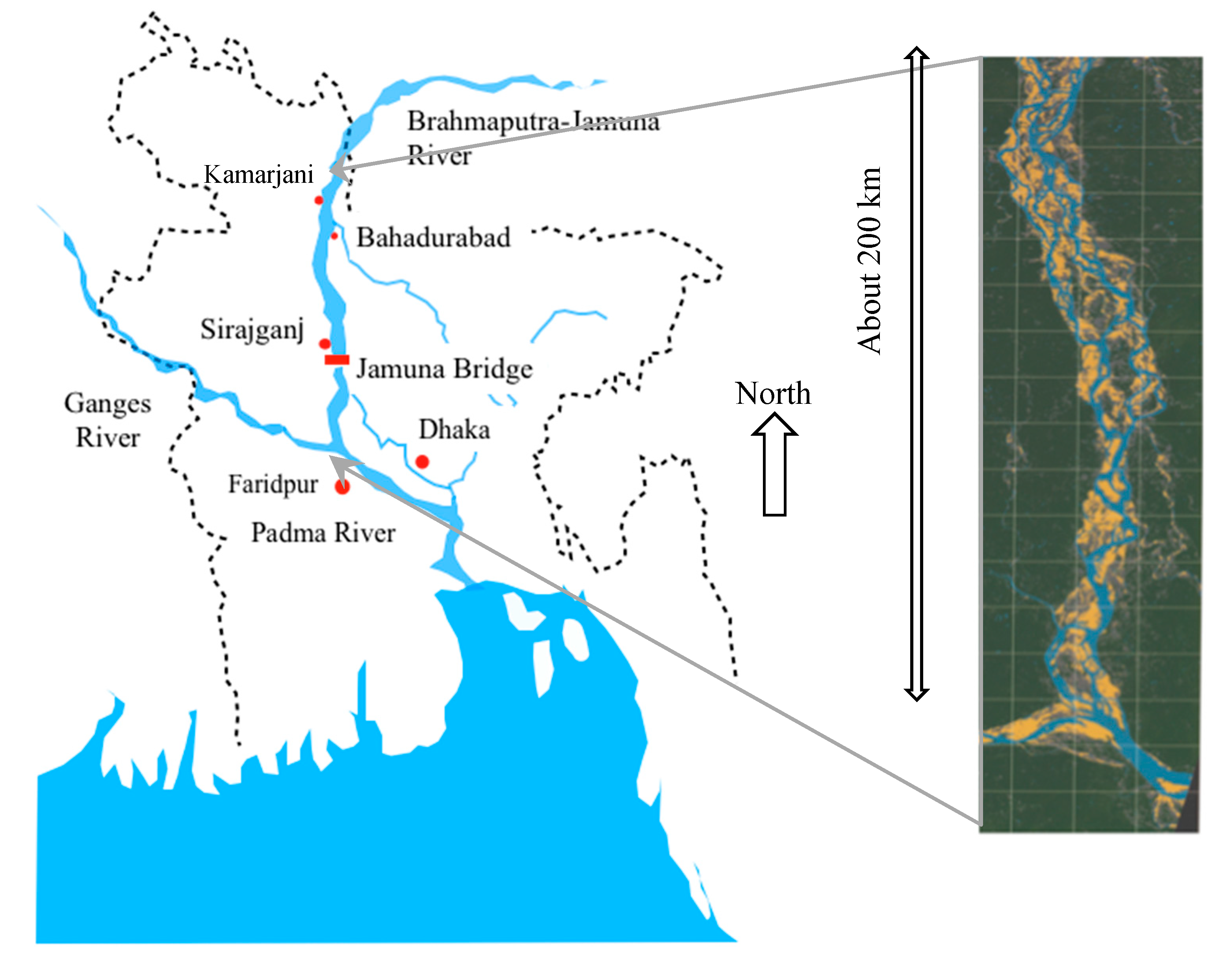 Water | Free Full-Text | Bank Protection Structures along the Brahmaputra-Jamuna  River, a Study of Flow Slides