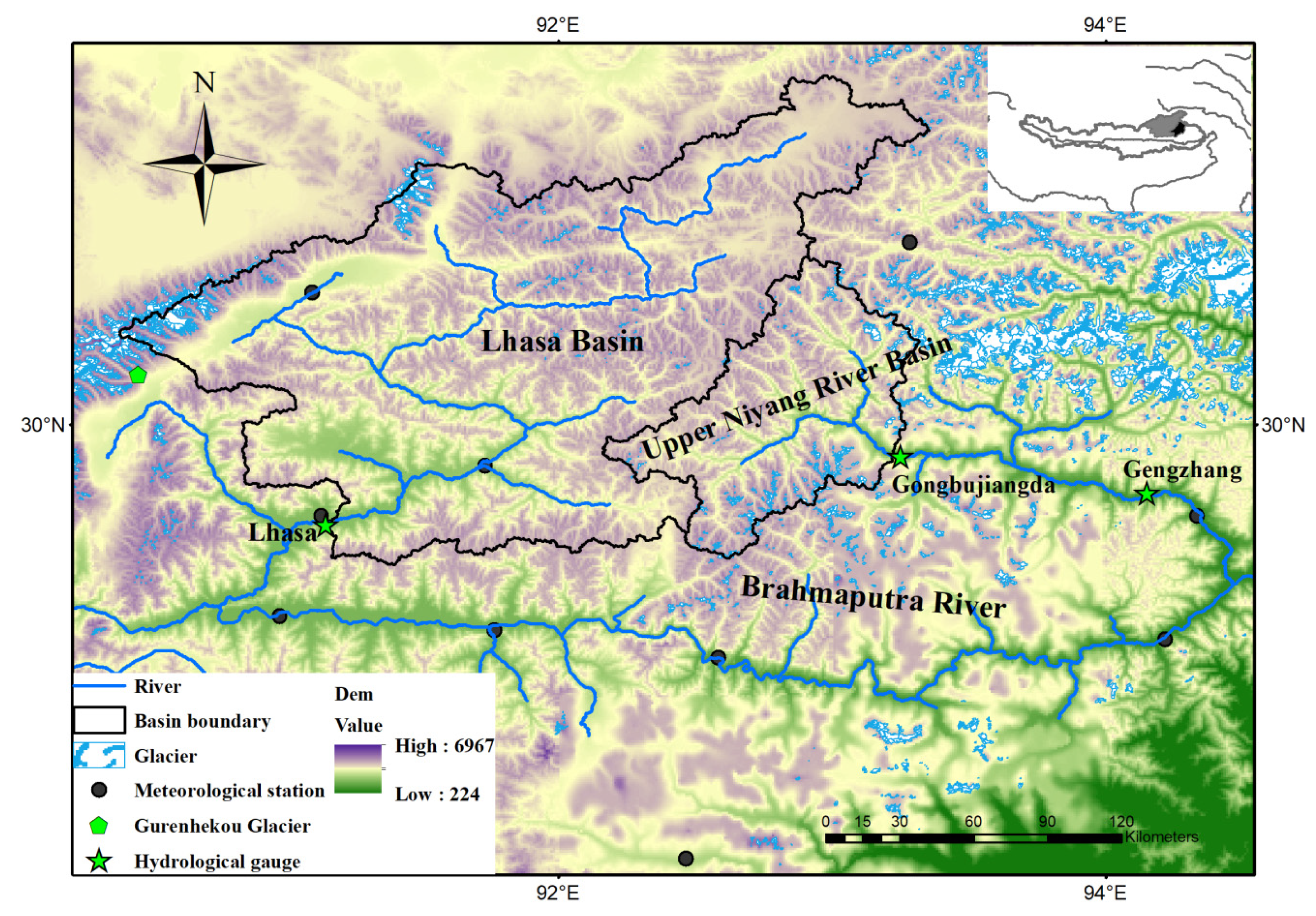 Variation of Melt Water and Rainfall Runoff and Their Impacts on Streamflow  Changes during Recent Decades in Two Tibetan Plateau Basins