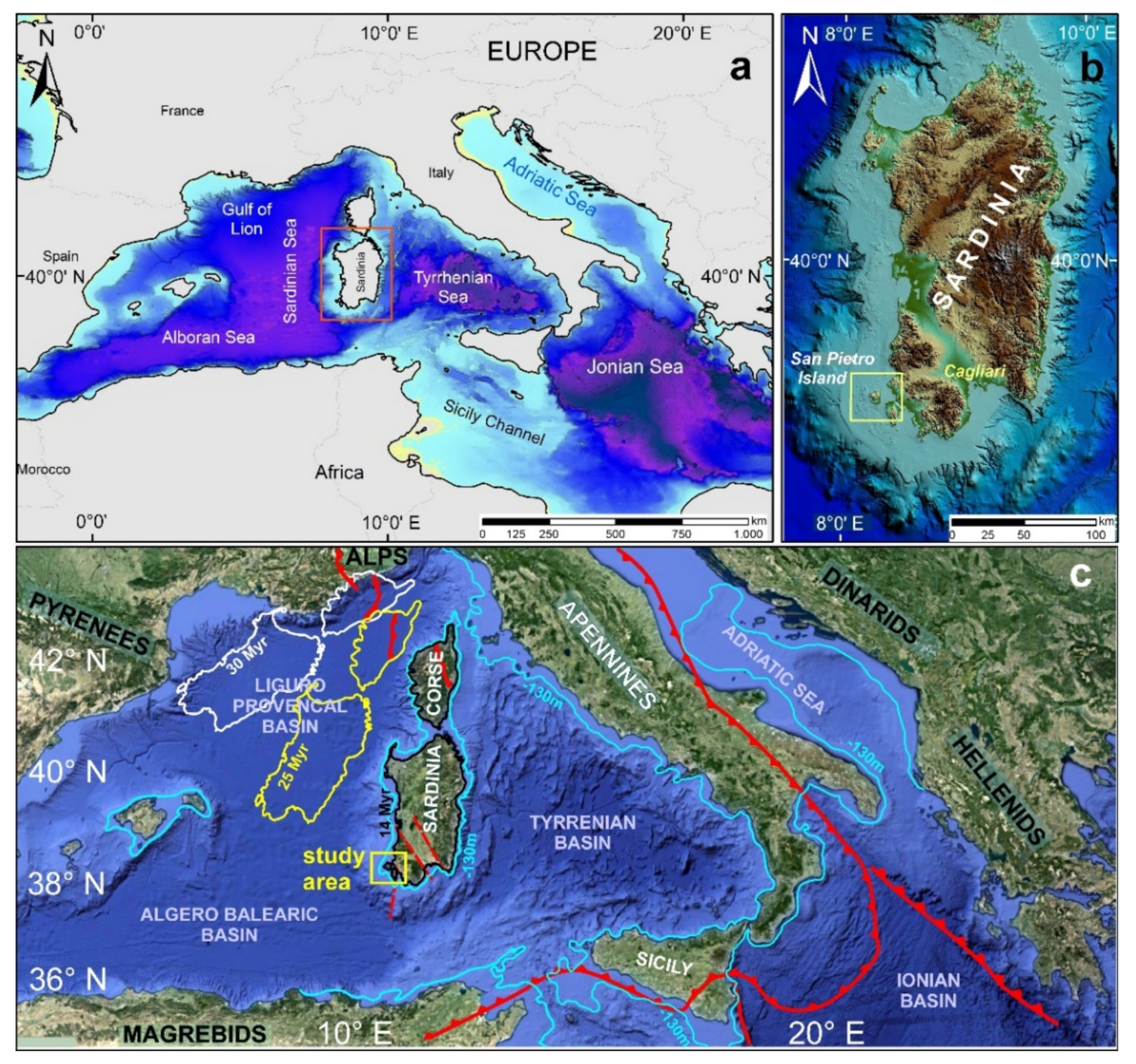 High Resolution Digital Color Map of the Mediterranean Sea and