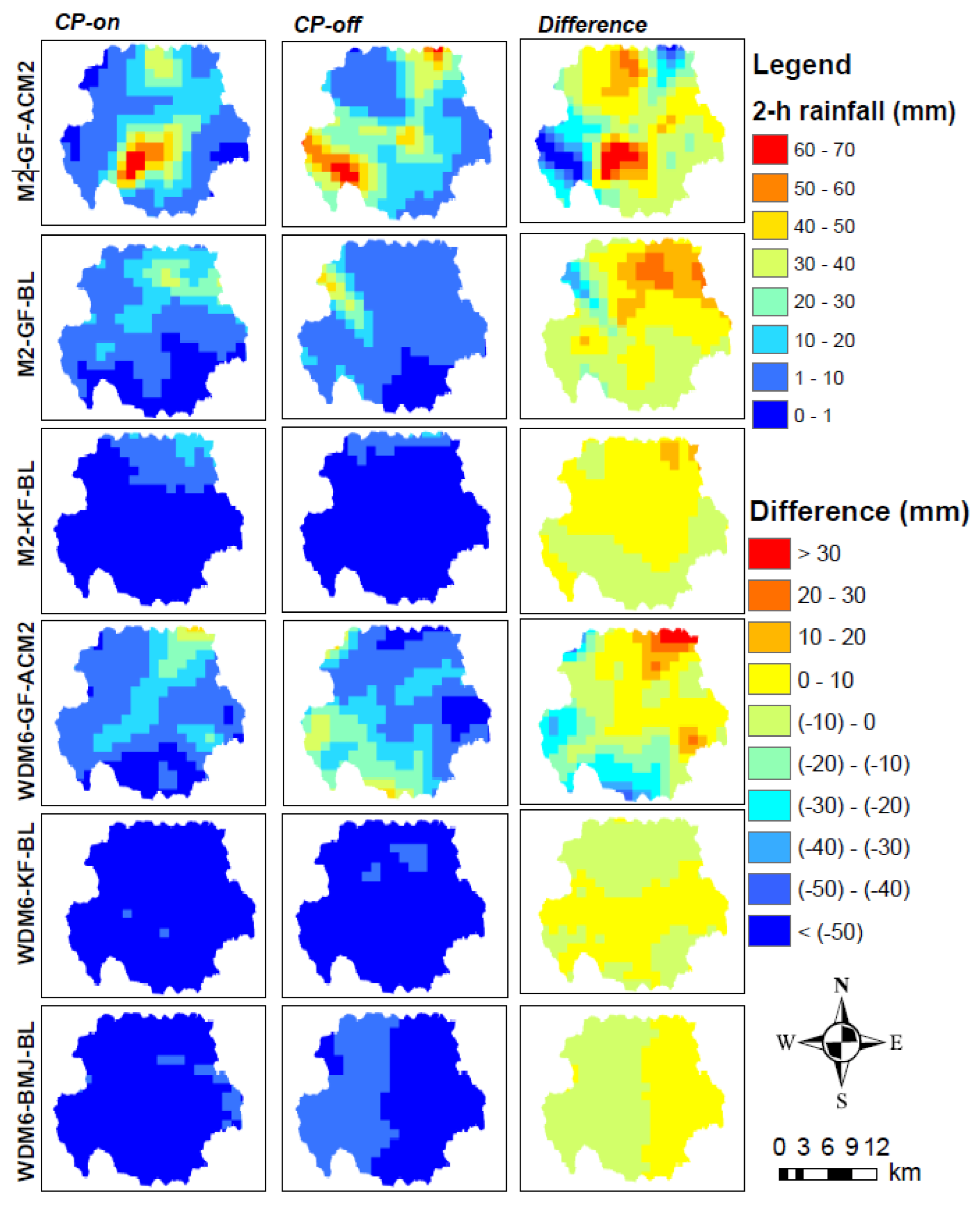 Water Free Full Text Evaluation Of The Wrf Model To Simulate A High Intensity Rainfall Event Over Kampala Uganda Html