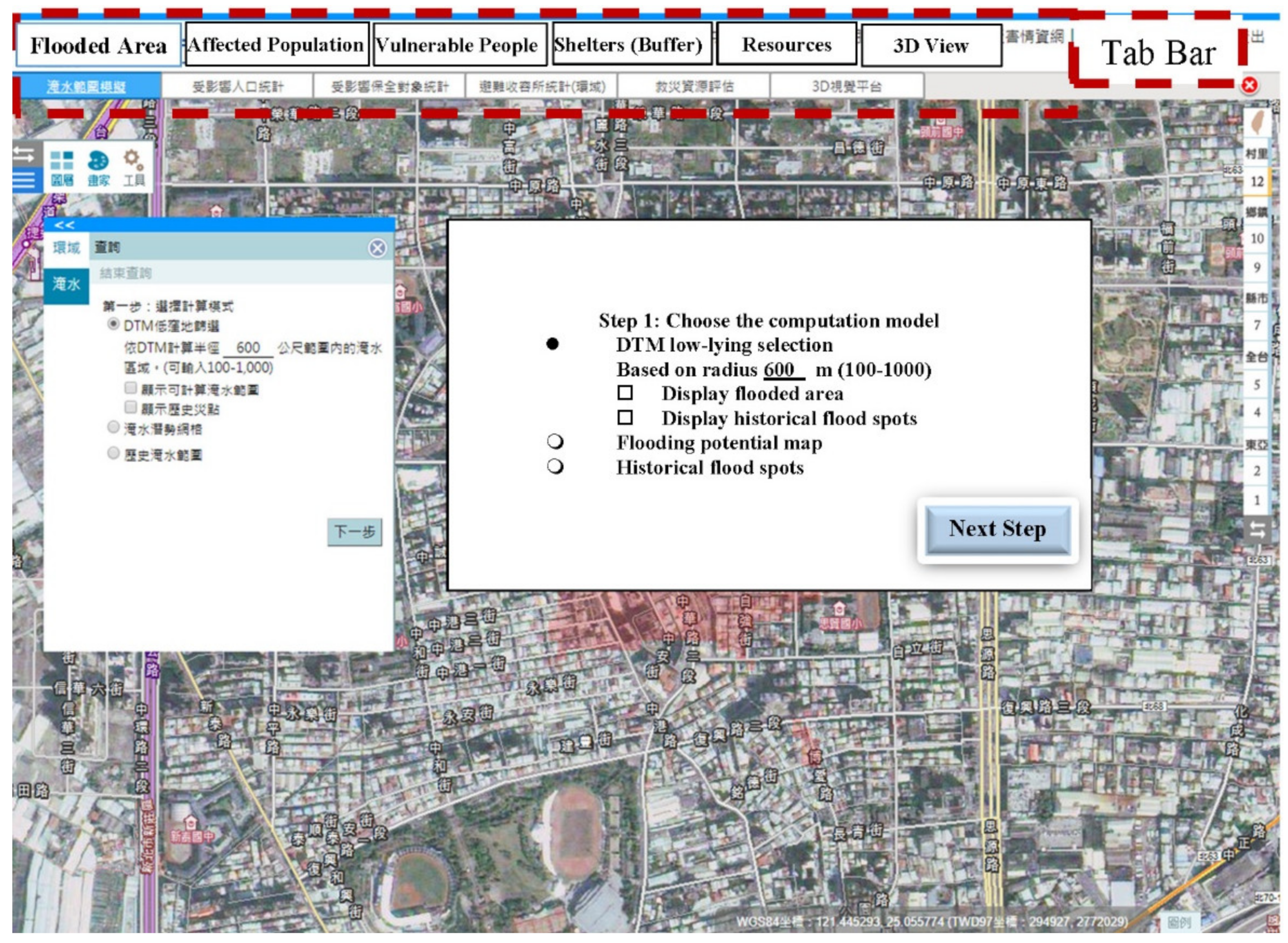 Water Free Full Text 3d Gis Platform For Flood Wargame A Case Study Of New Taipei City Taiwan