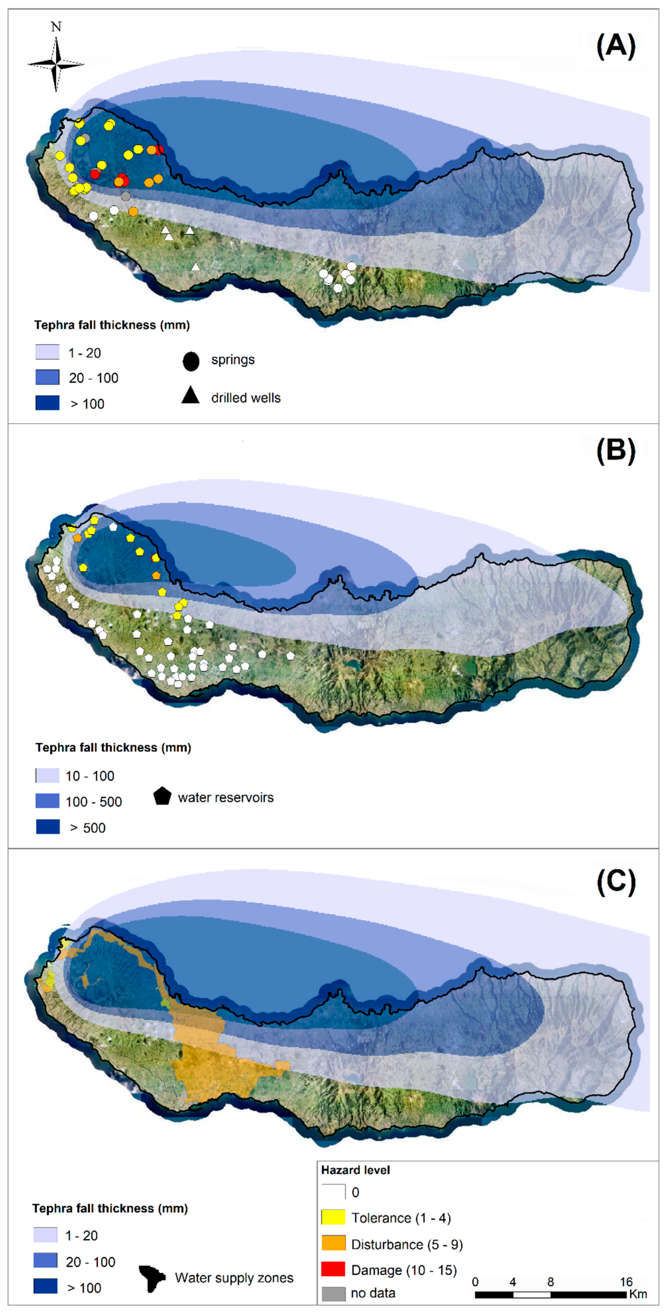 Location of Fogo volcano, identified as Agua de Pau volcano (Moore, 1991)