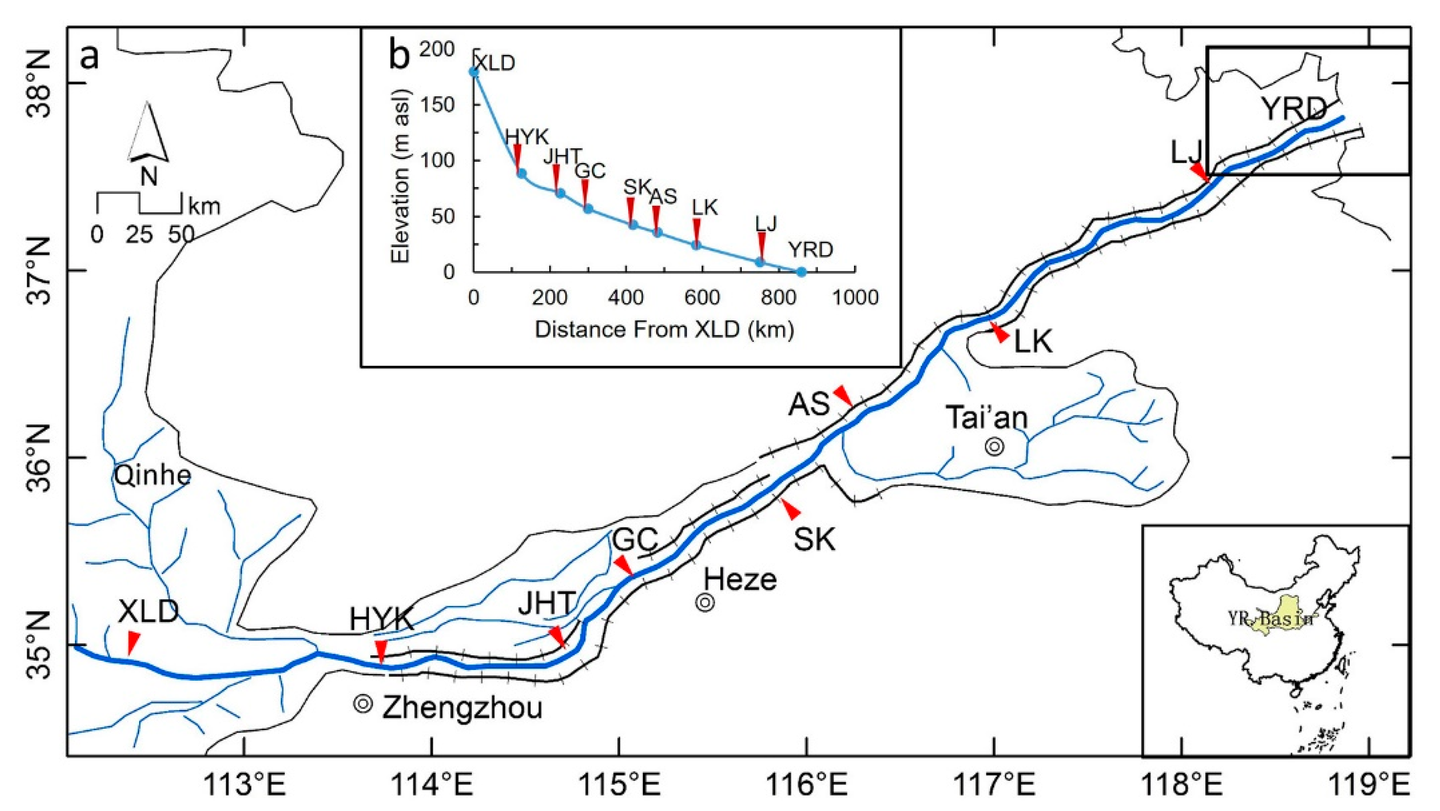 Damming-Induced Hydrogeomorphic Transition in Downstream