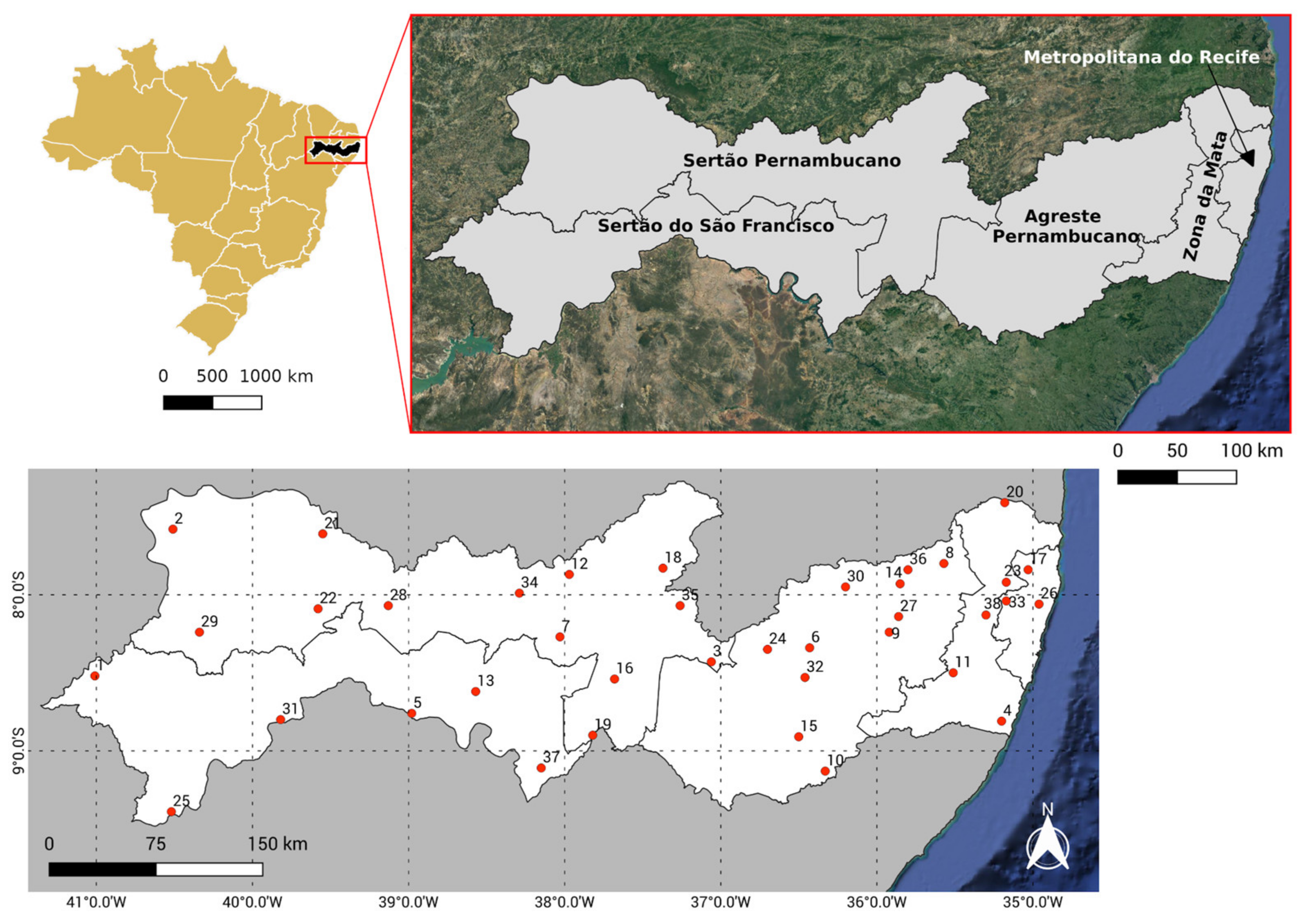 Water | Free Full-Text | Climate Indices-Based Analysis of Rainfall  Spatiotemporal Variability in Pernambuco State, Brazil | HTML