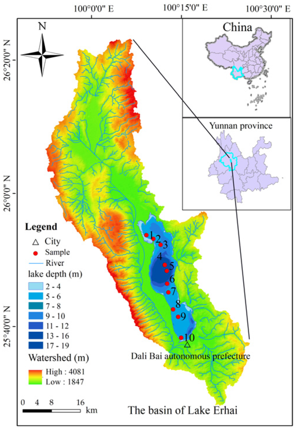Spatiotemporal changes of eutrophication and heavy metal pollution