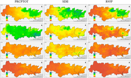 Spatiotemporal Changes in Extreme Precipitation in China's