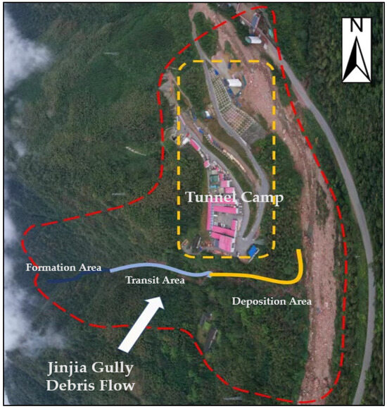 Debris Flow Risk Assessment for the Large-Scale Temporary