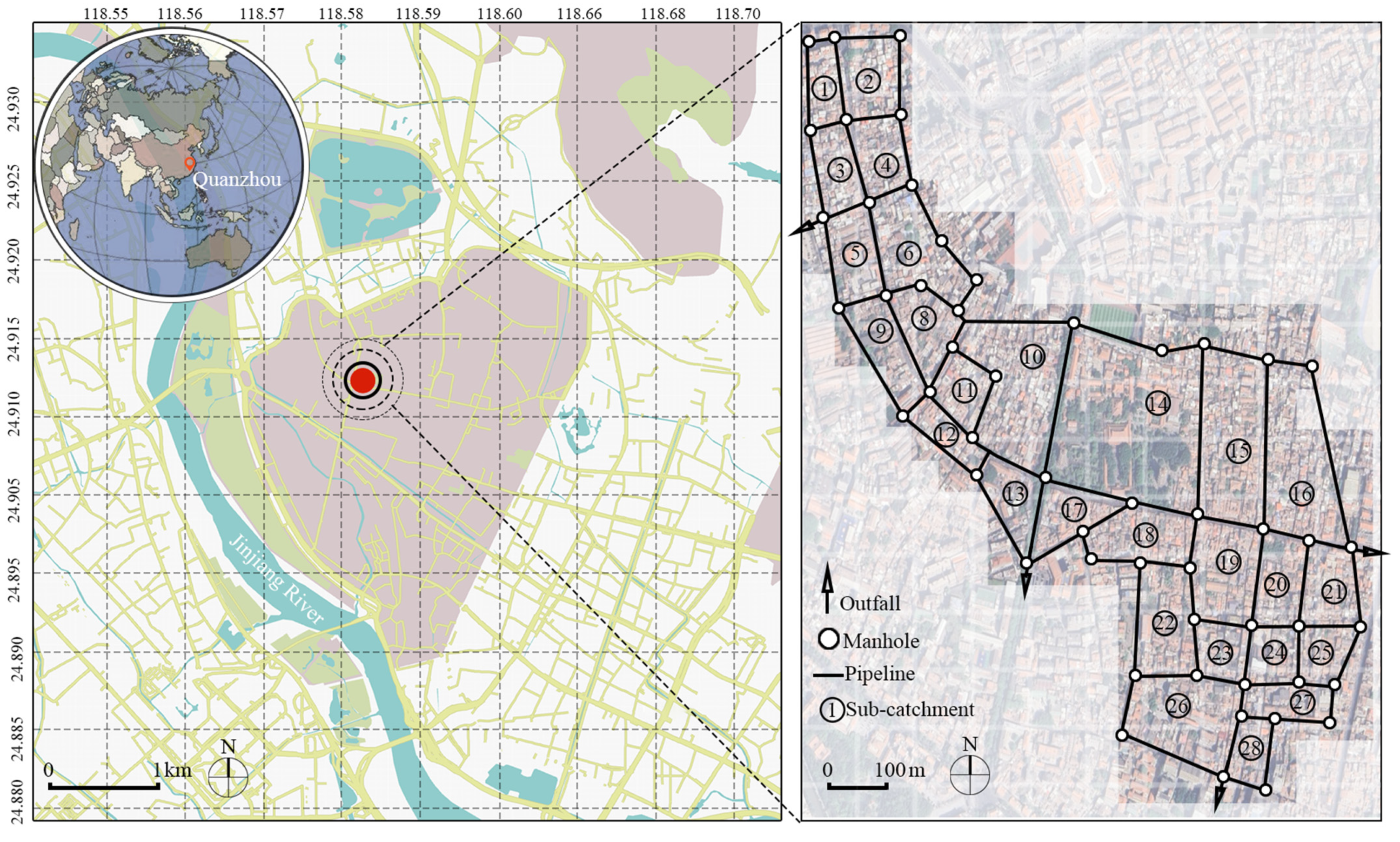 Decentralized Coupled Grey–Green Infrastructure for