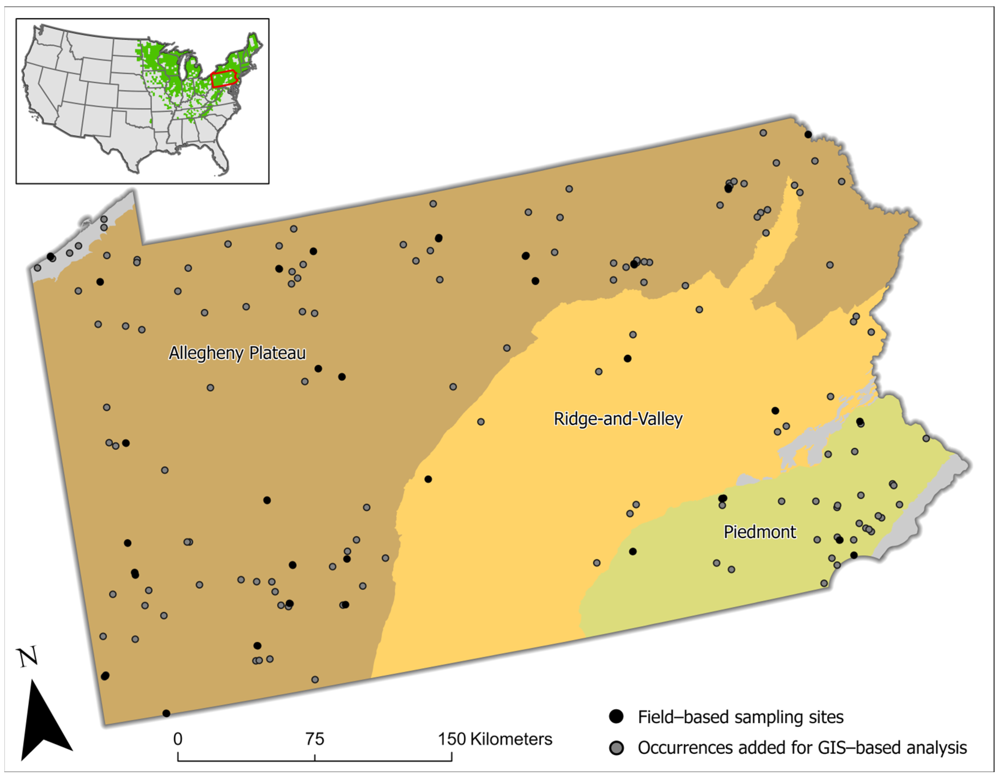 Habitat Associated with Ramps/Wild Leeks (Allium tricoccum Ait.) in ...